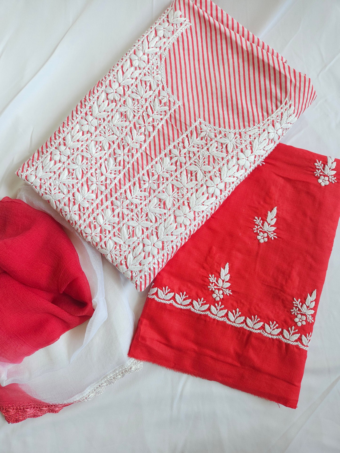 Cotton Voil 3-Piece Leheriya Suit