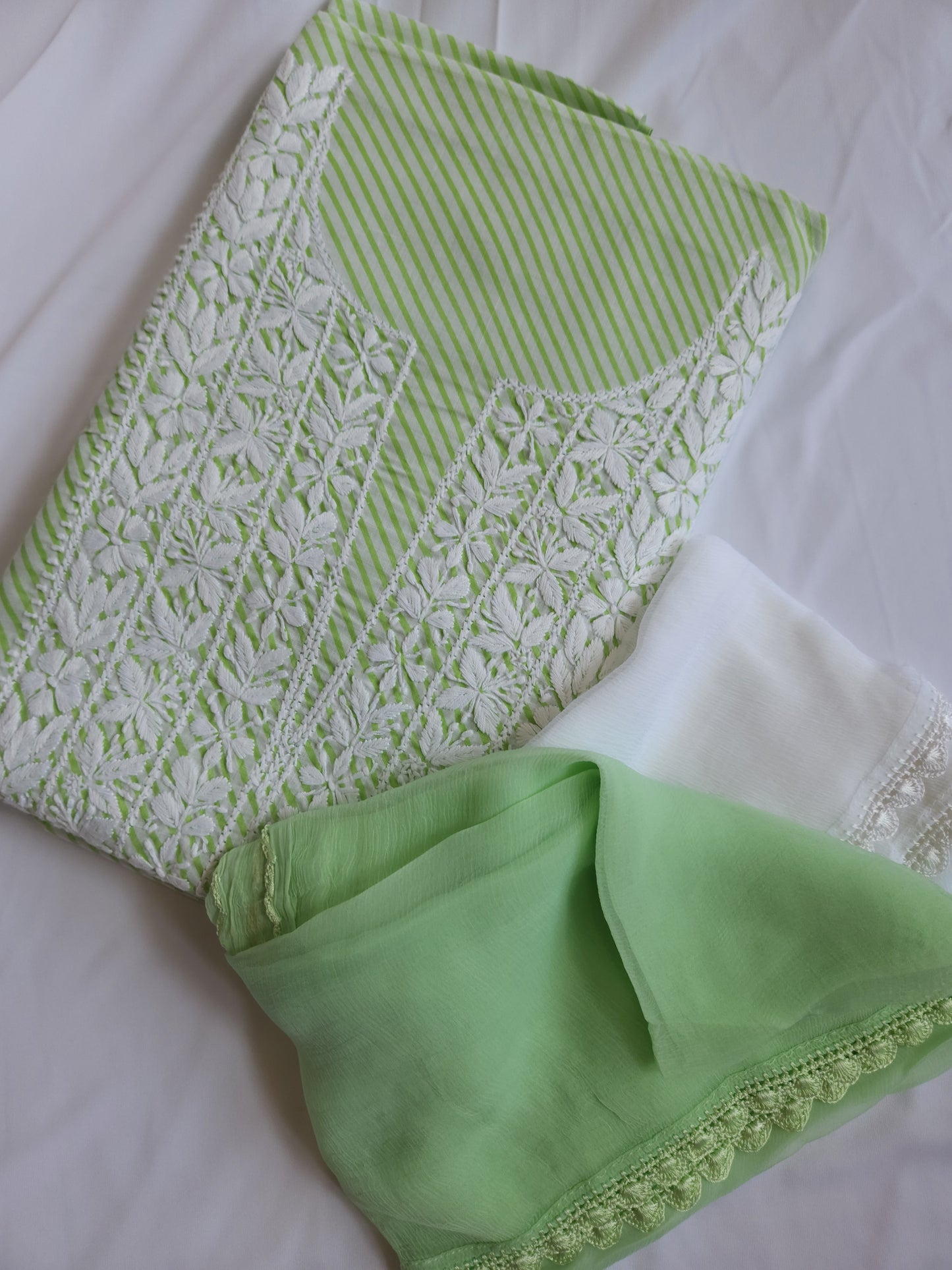 Cotton Voil 3-Piece Leheriya Suit