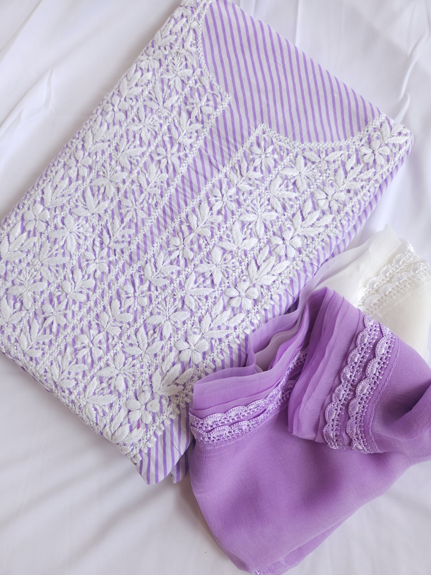Cotton Voil 3-Piece Leheriya Suit