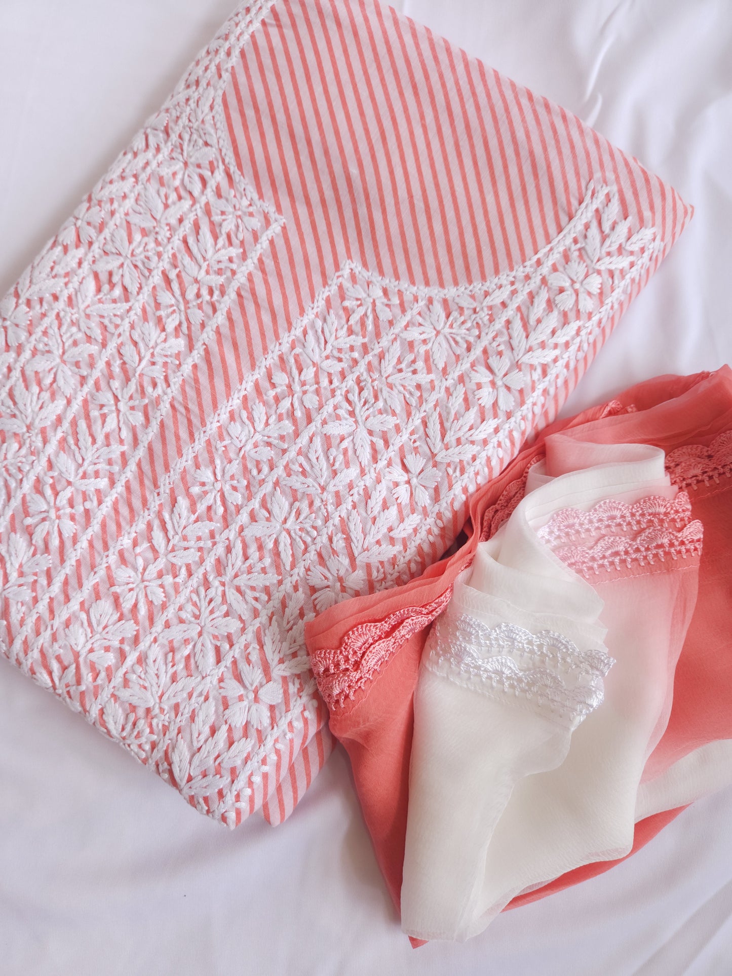 Cotton Voil 3-Piece Leheriya Suit