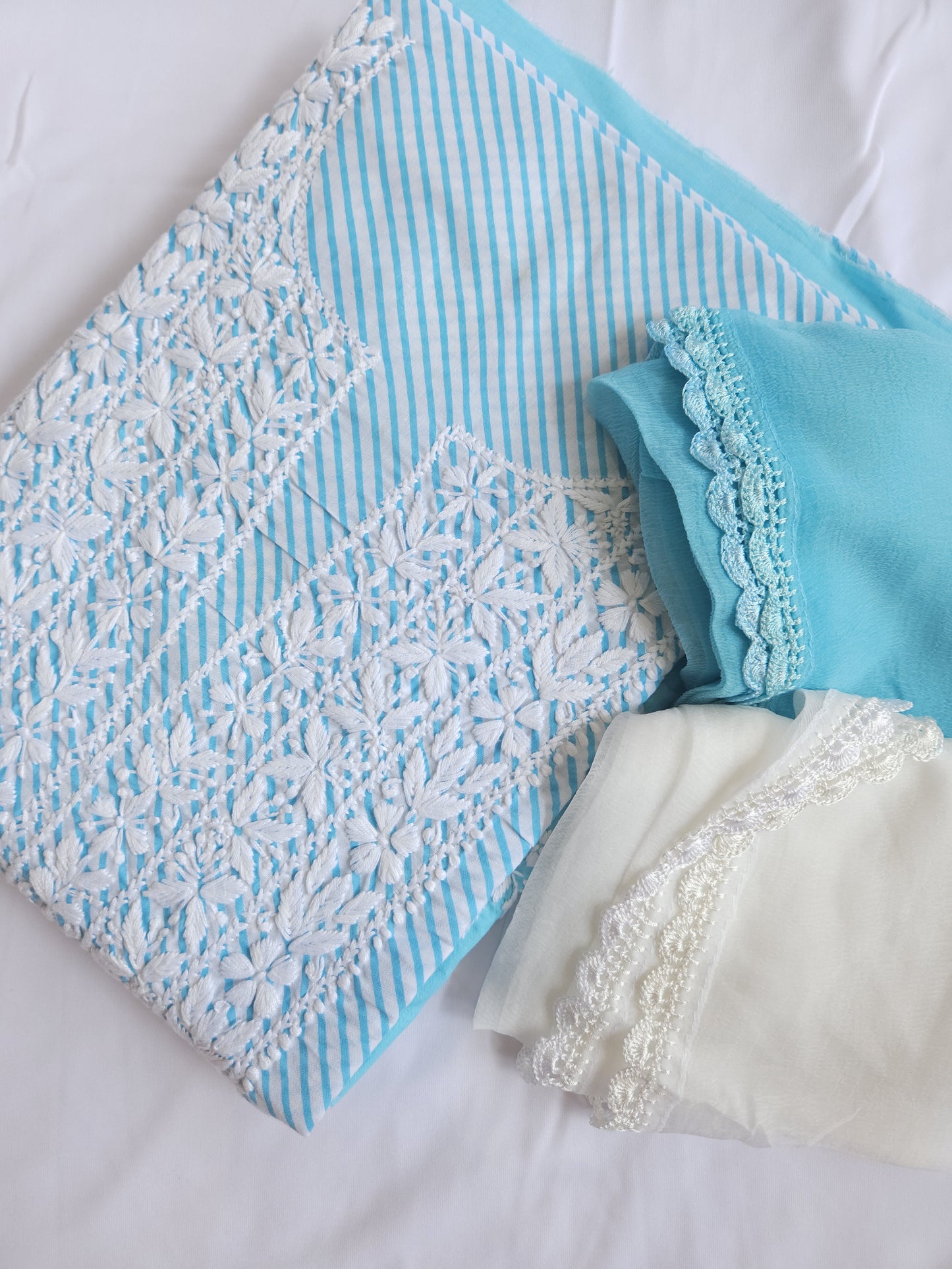 Cotton Voil 3-Piece Leheriya Suit