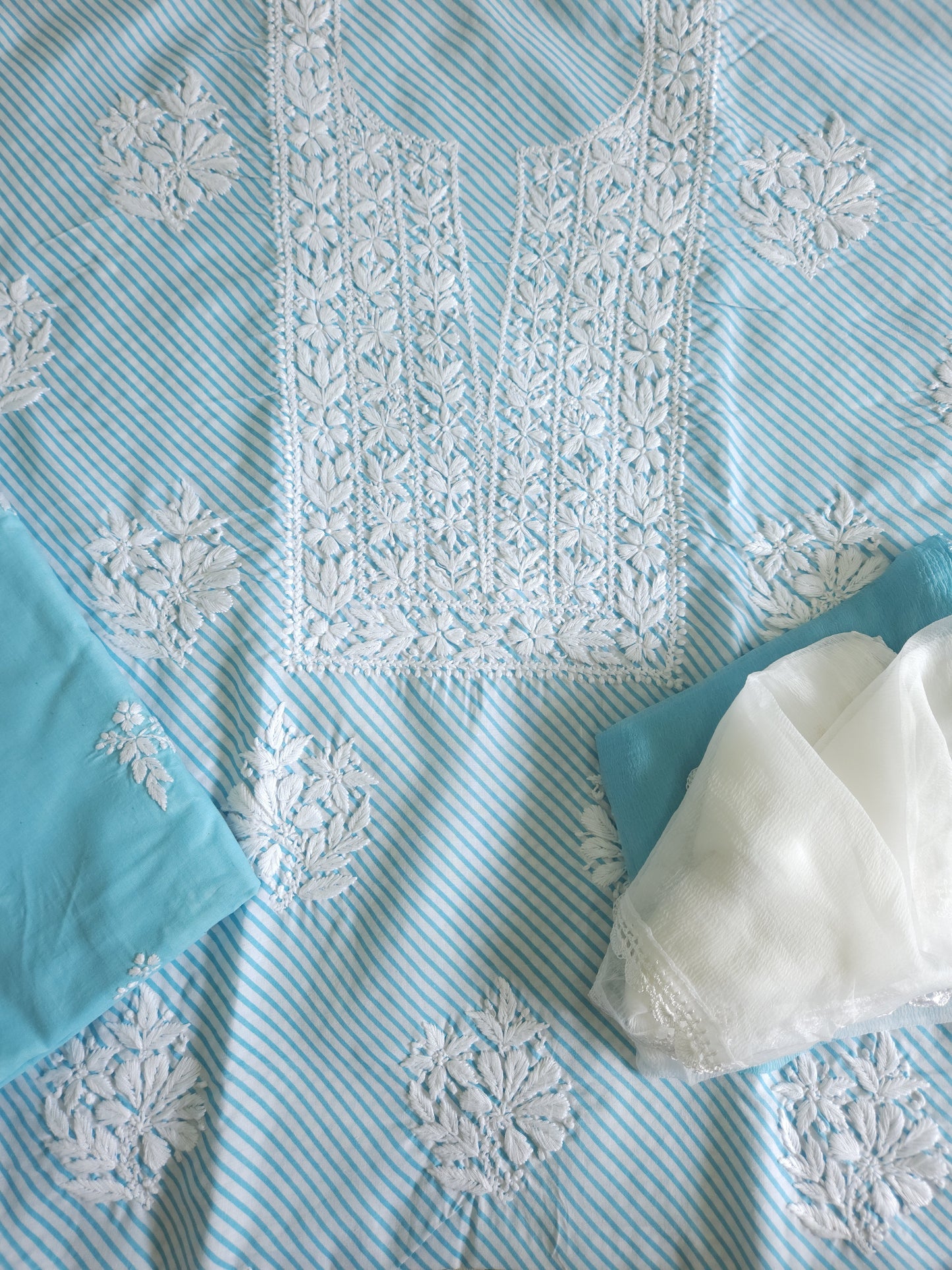 Cotton Voil 3-Piece Leheriya Suit