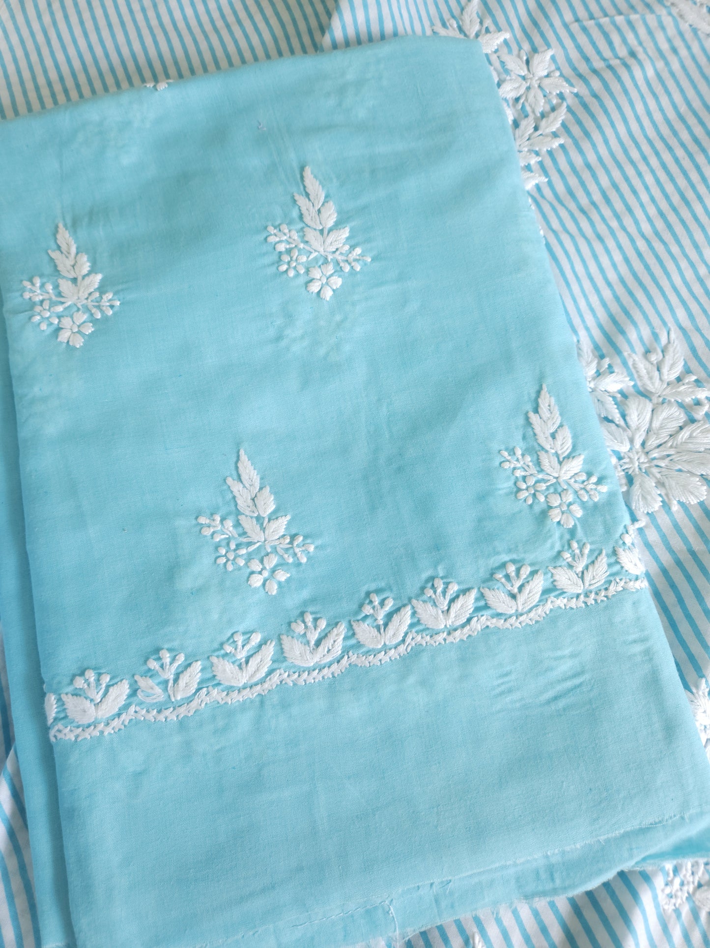 Cotton Voil 3-Piece Leheriya Suit