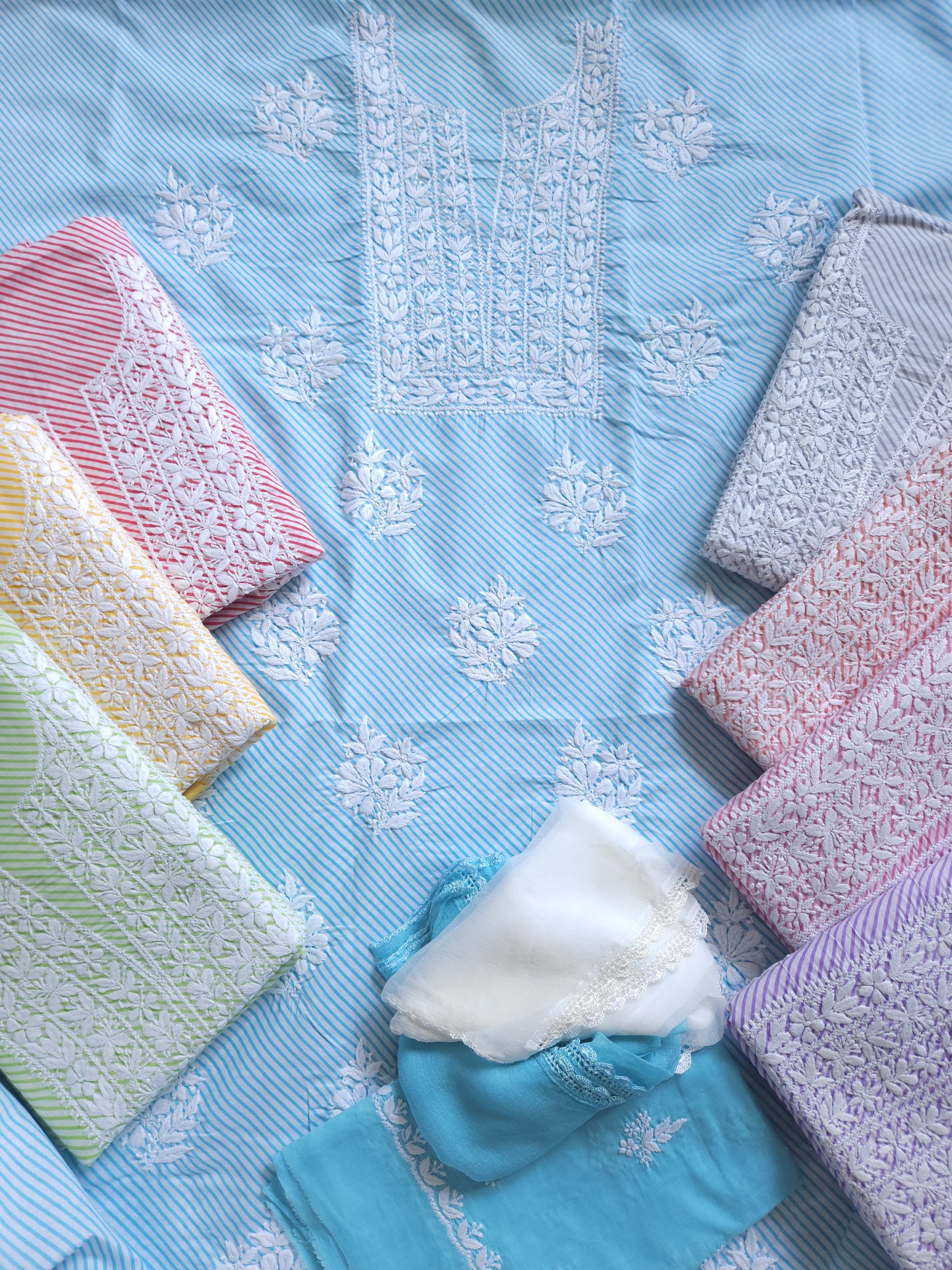 Cotton Voil 3-Piece Leheriya Suit