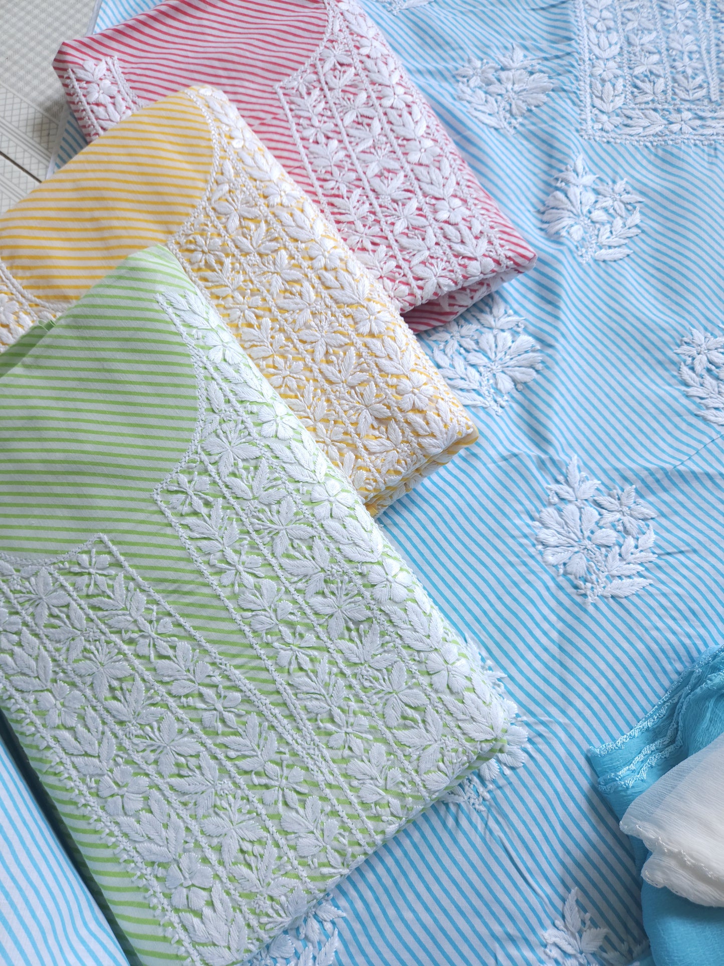Cotton Voil 3-Piece Leheriya Suit