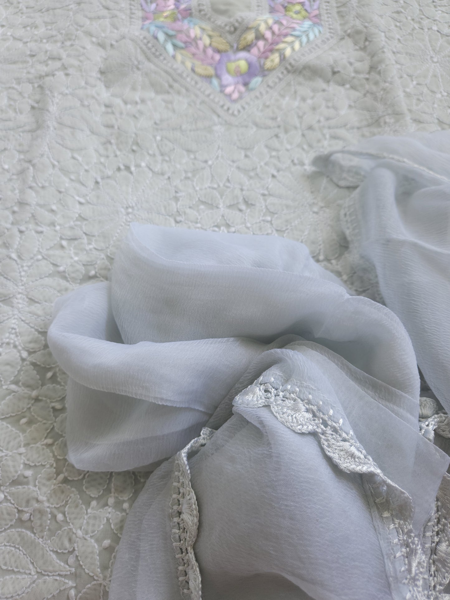 Soft Cotton Voil 3-Piece Suit