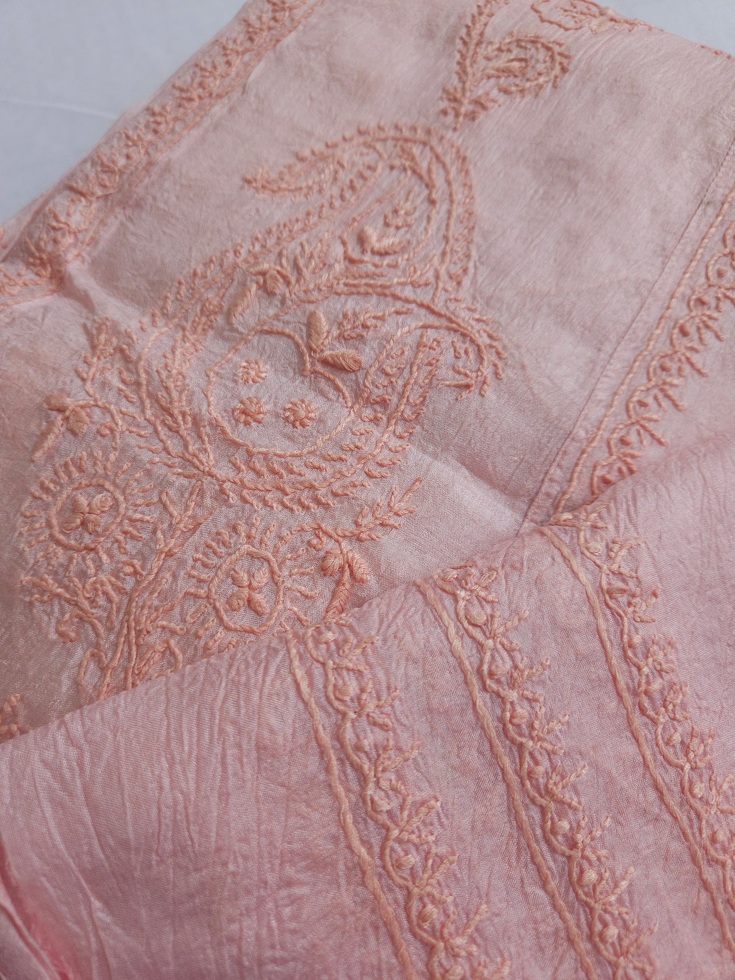 Tussar Silk 2-Piece Anarkali Set