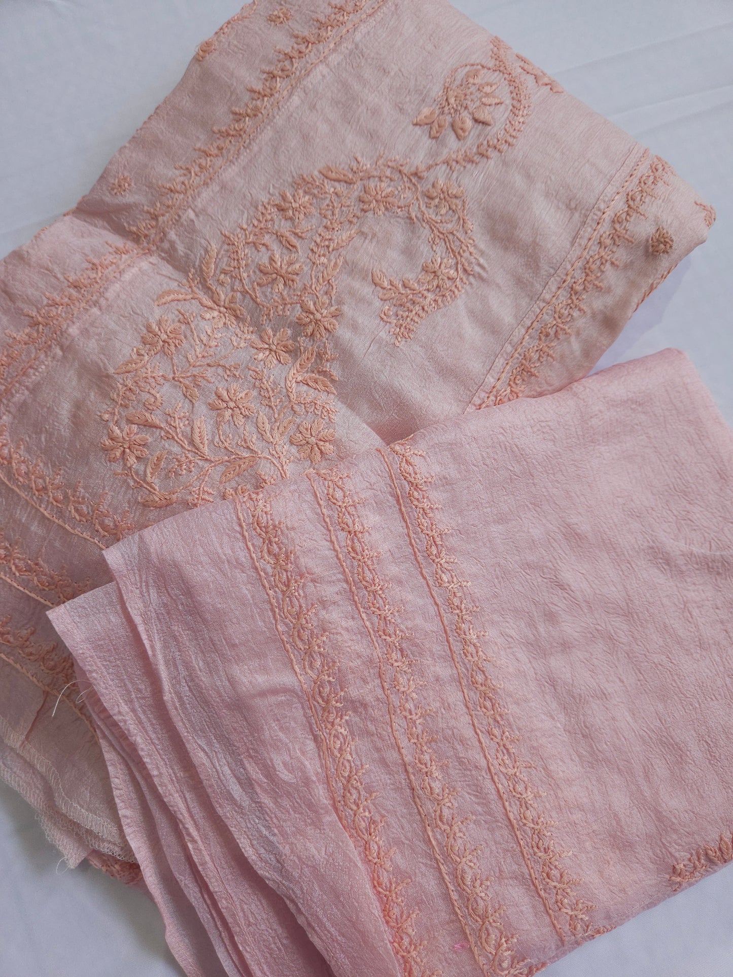 Tussar Silk 2-Piece Anarkali Set