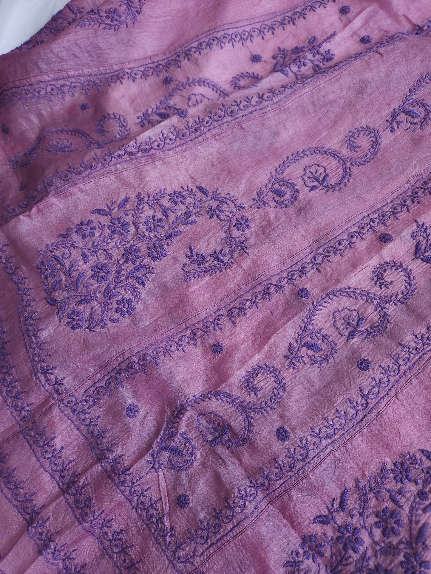 Tussar Silk 2-Piece Anarkali Set