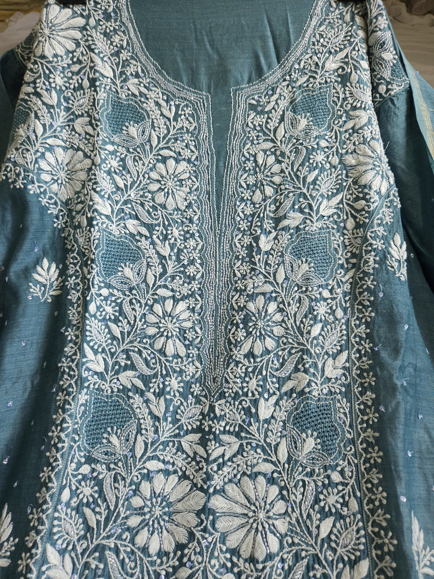 Moonga Silk 2-Piece Set (Blue)