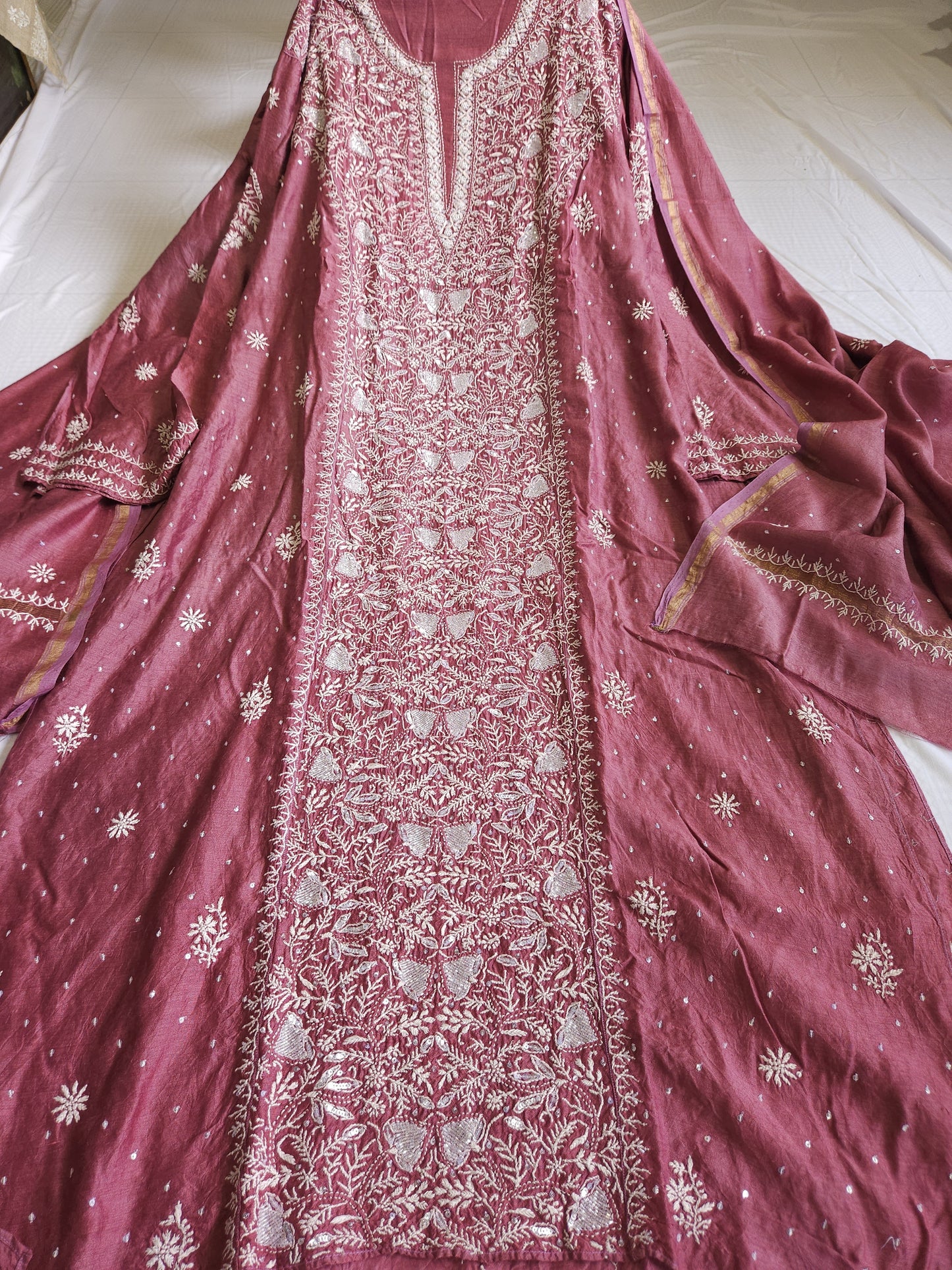Moonga Silk 2-Piece Set (Wine)