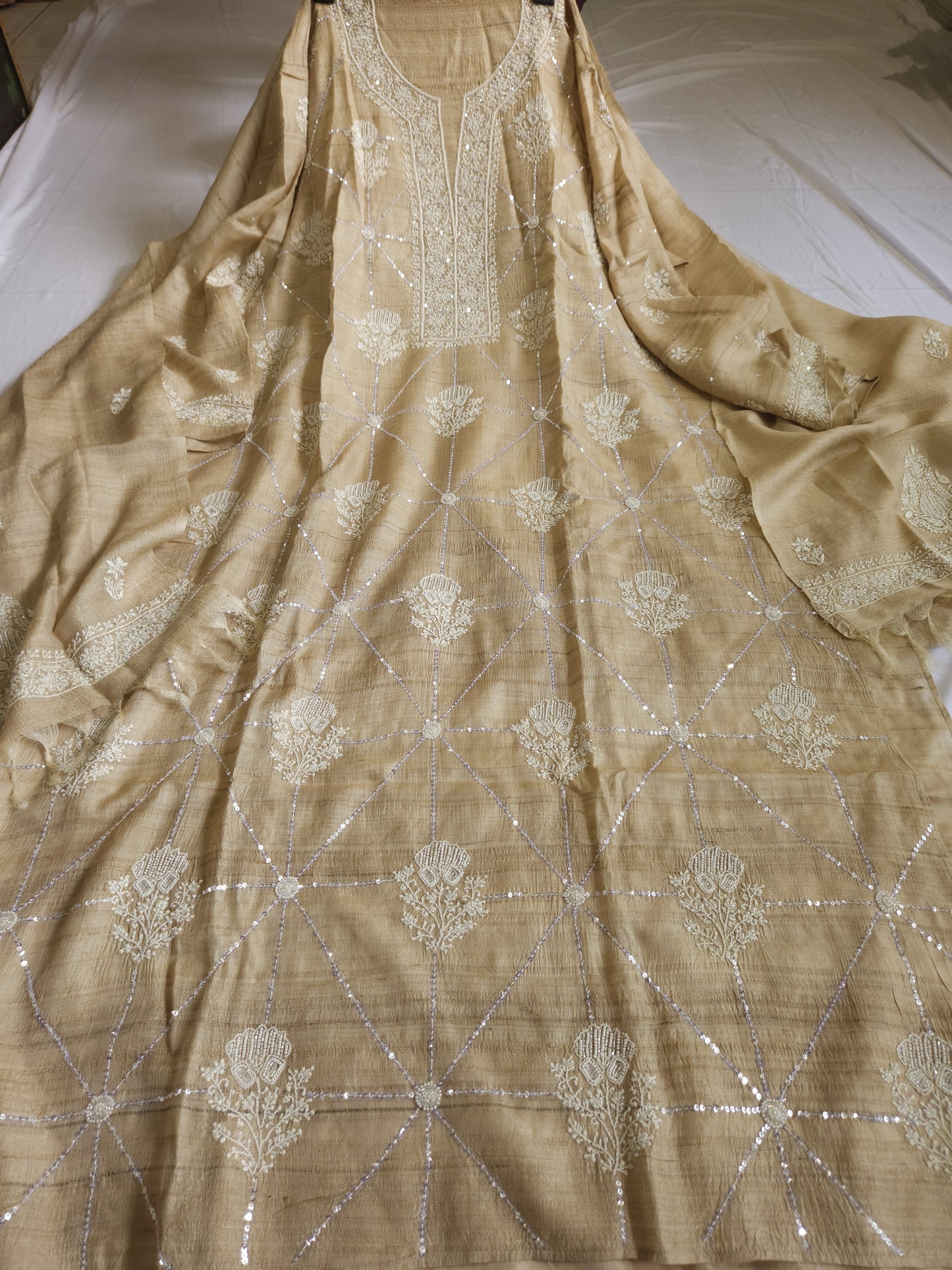 Pure Silk 2-Piece Set (Natural Colour)