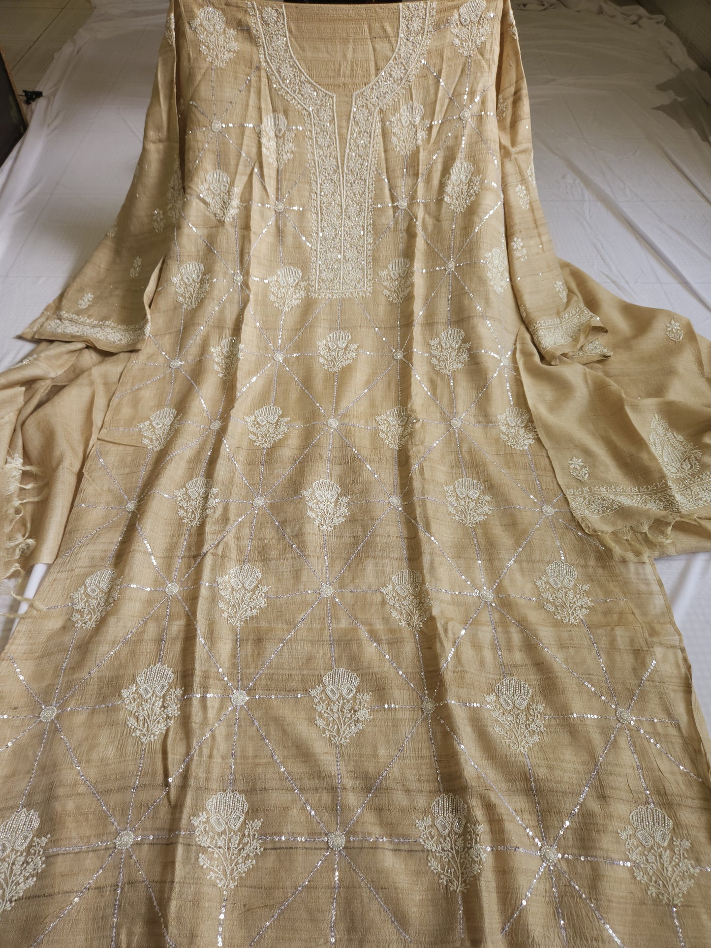 Pure Silk 2-Piece Set (Natural Colour)