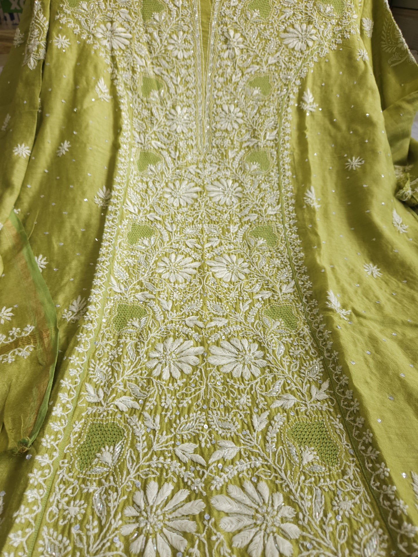 Moonga Silk 2-Piece Set (Dirty Green)
