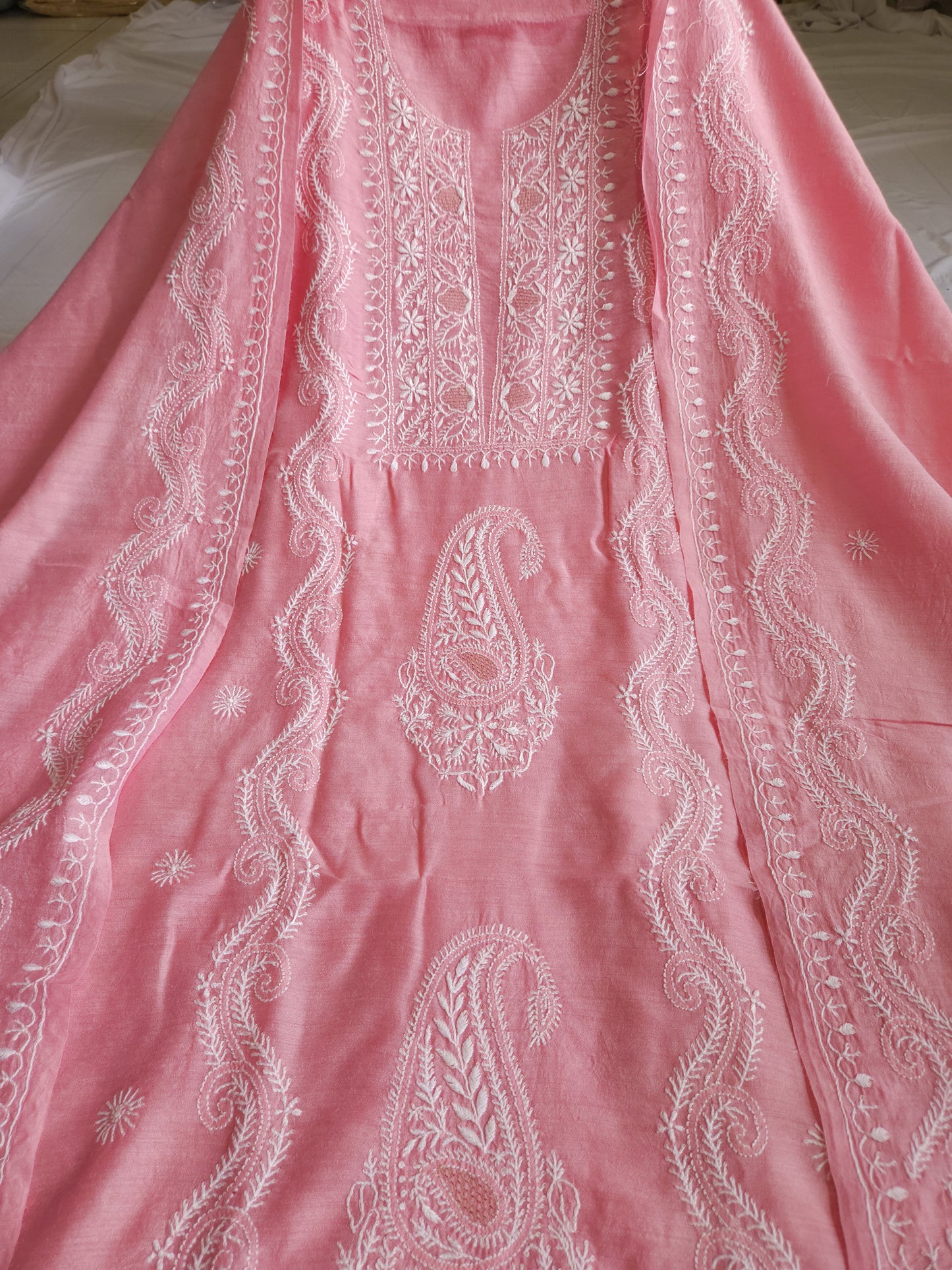 Moonga Silk 2-Piece Set (Onion Pink)