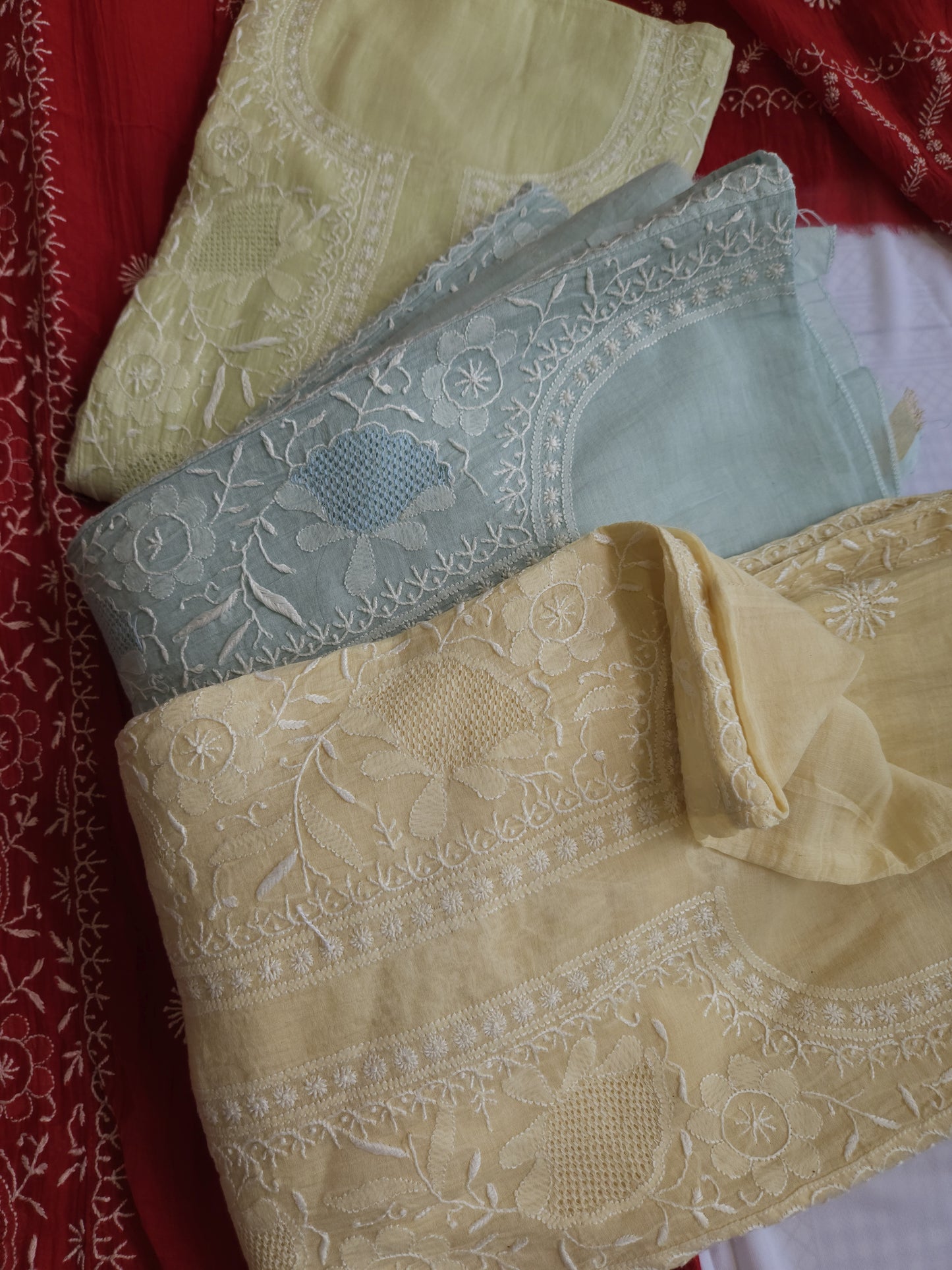 Malmal Chanderi 2-Piece Set (Multiple Colour Variants)