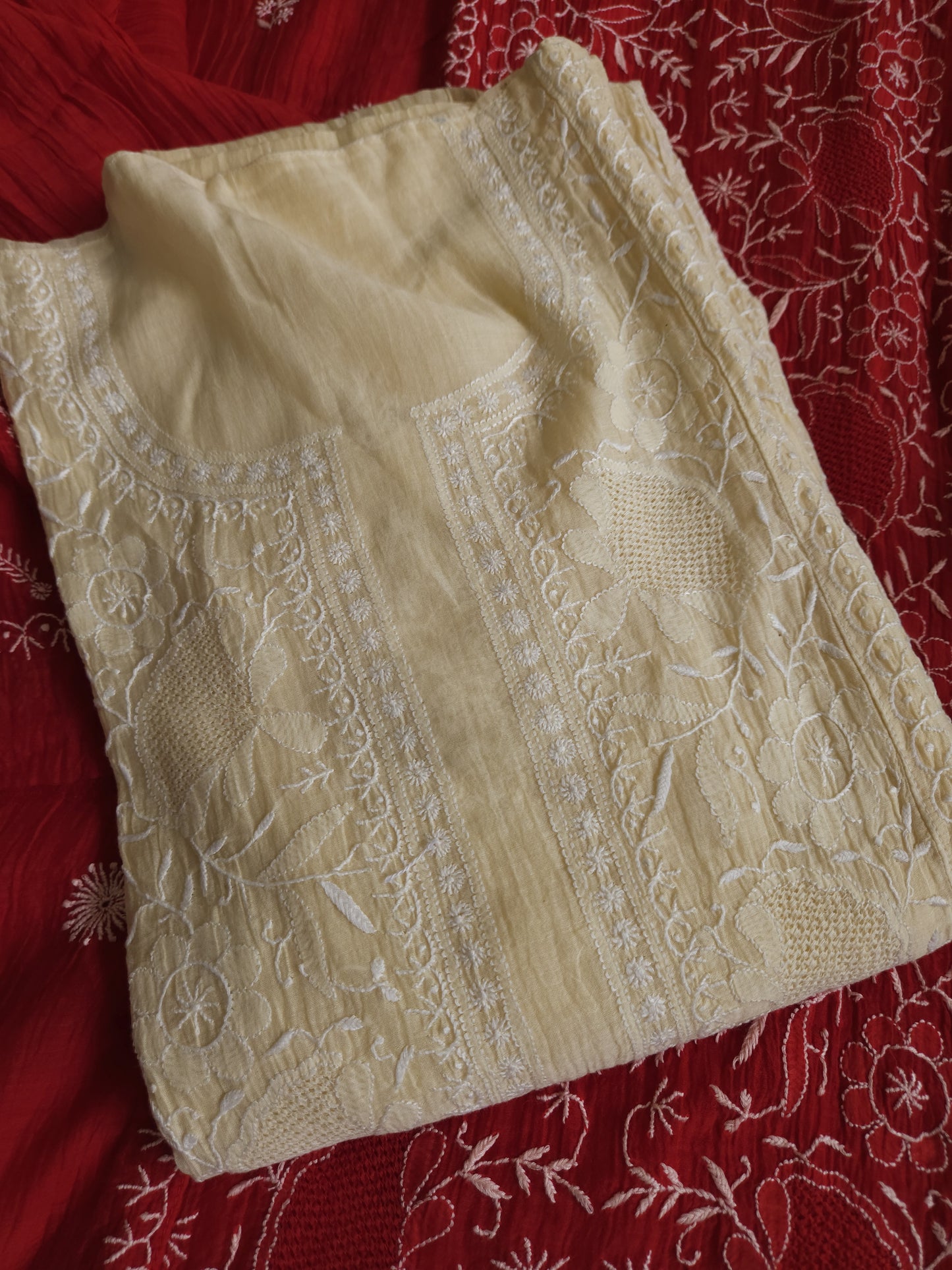 Malmal Chanderi 2-Piece Set (Multiple Colour Variants)