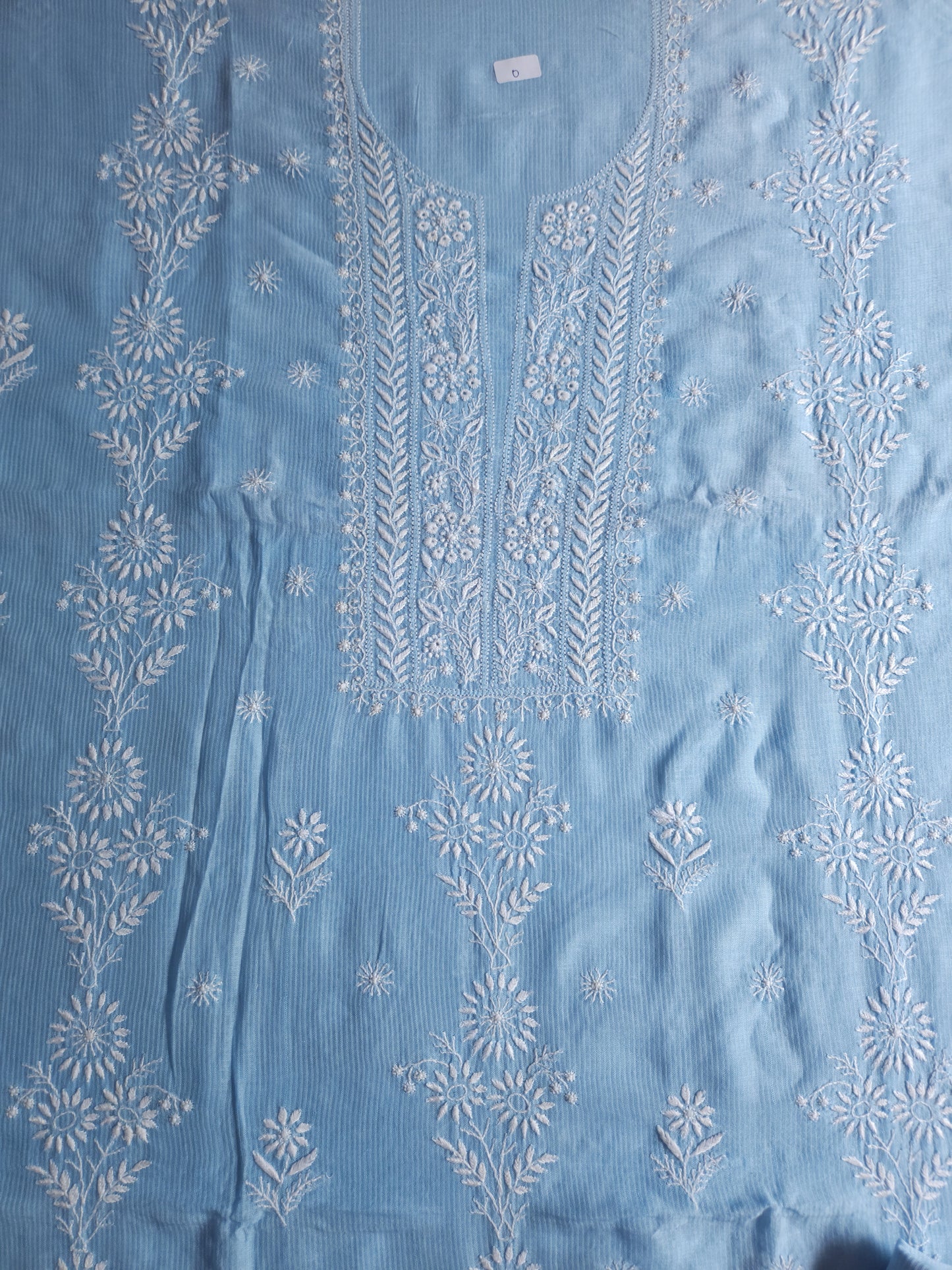 Maheshwari Chanderi 2-Piece Set (Blue)