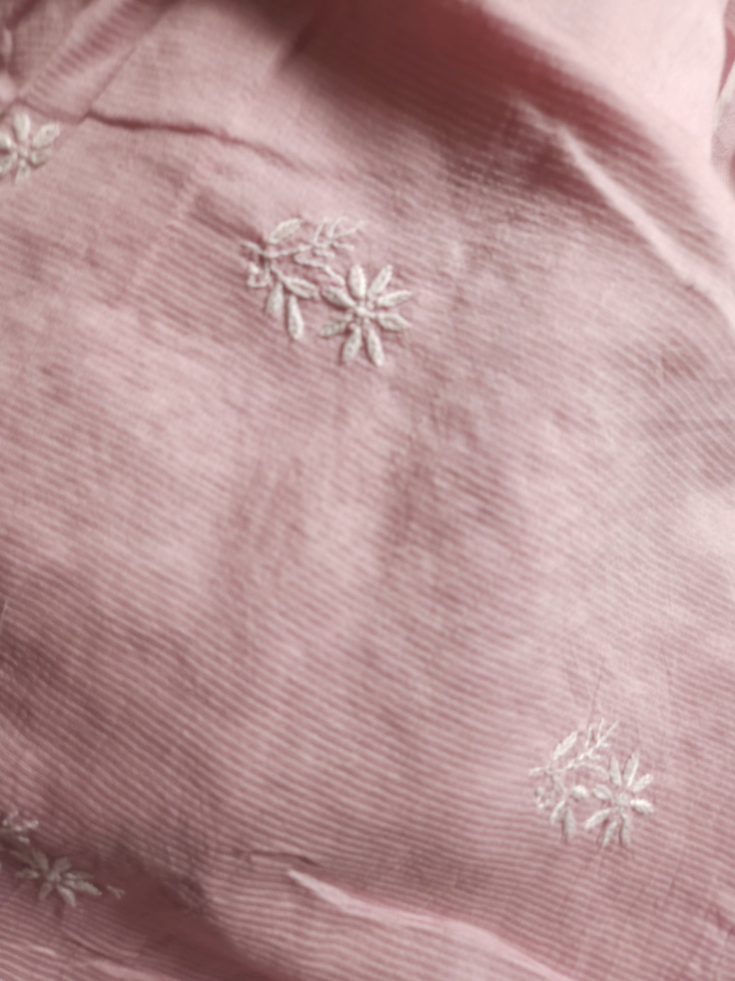 Maheshwari Chanderi 2-Piece Set (Salmon Pink)
