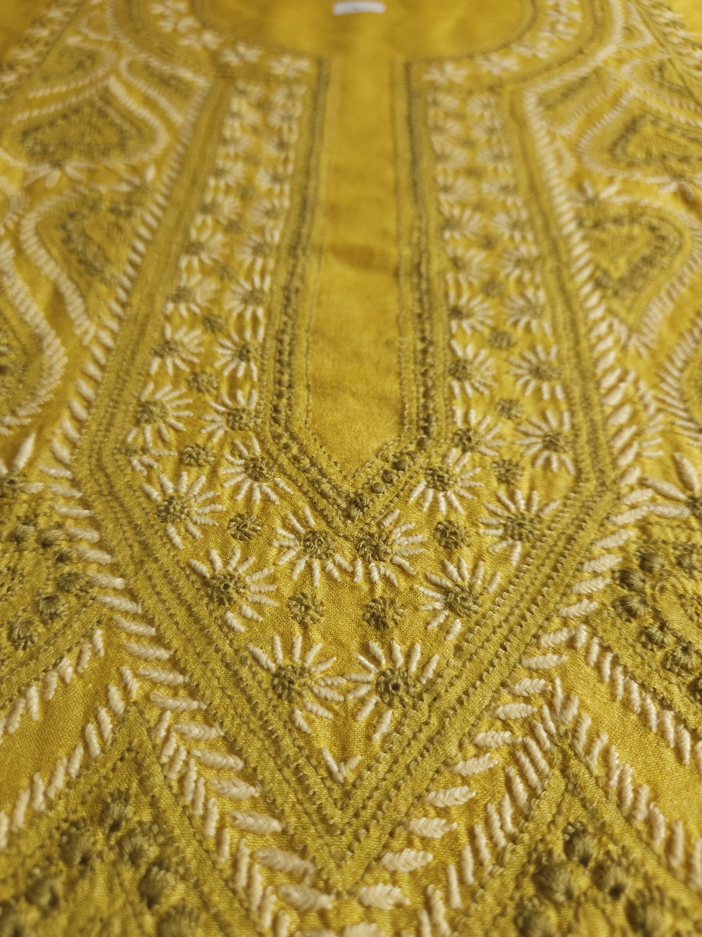 Moonga Silk 2-Piece Set (Old Gold Yellow)