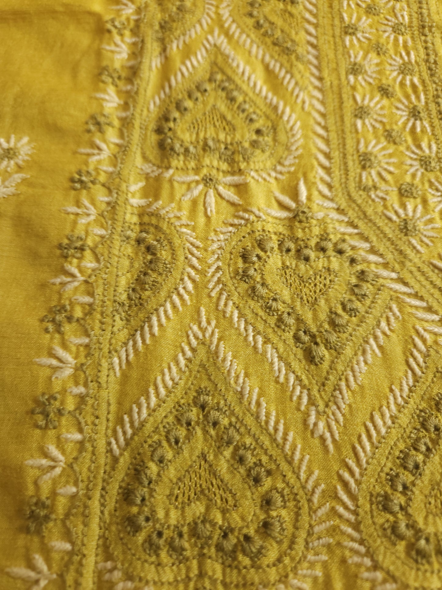 Moonga Silk 2-Piece Set (Old Gold Yellow)