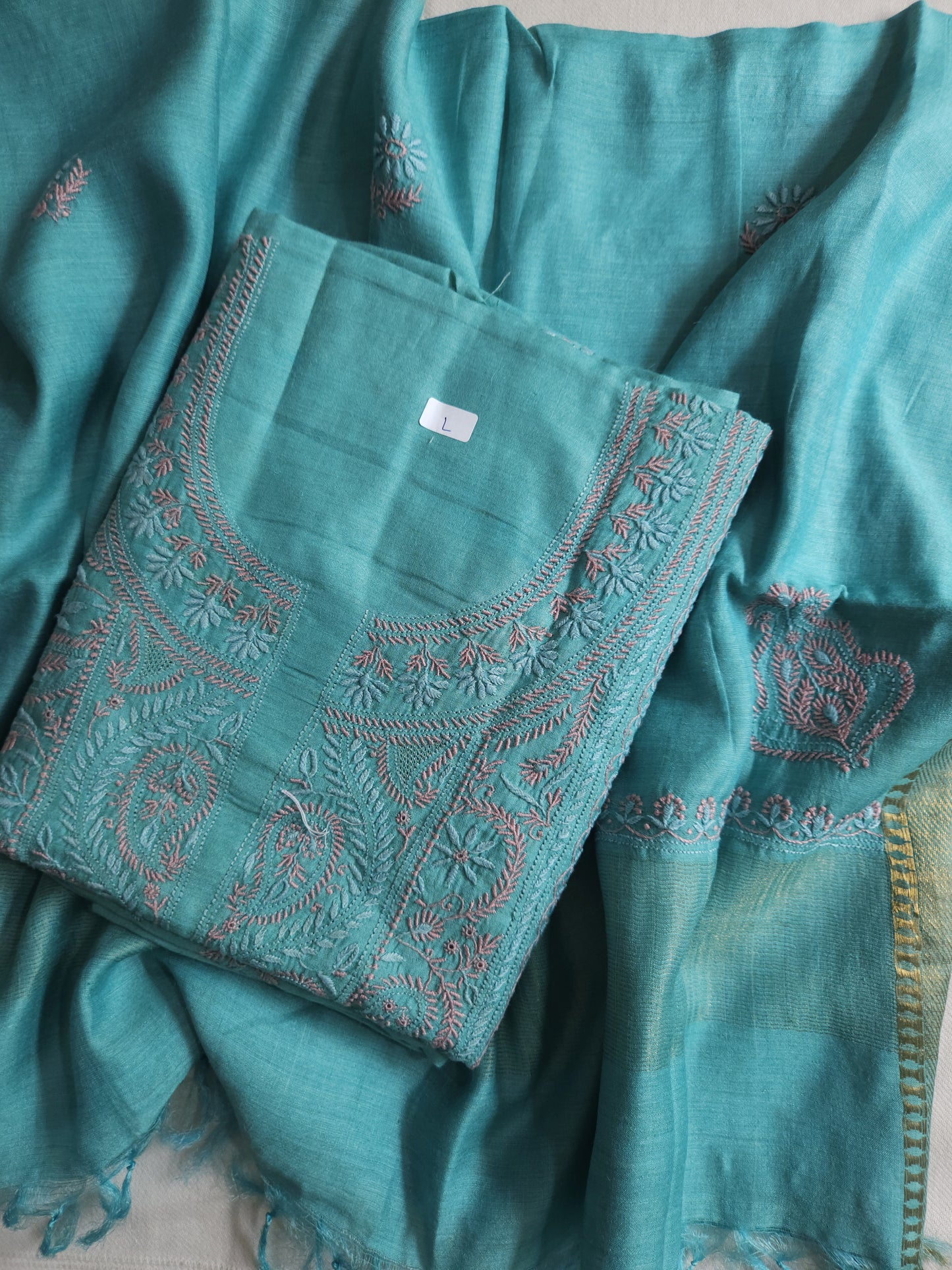 Moonga Silk 2-Piece Set (Dusty Teal)