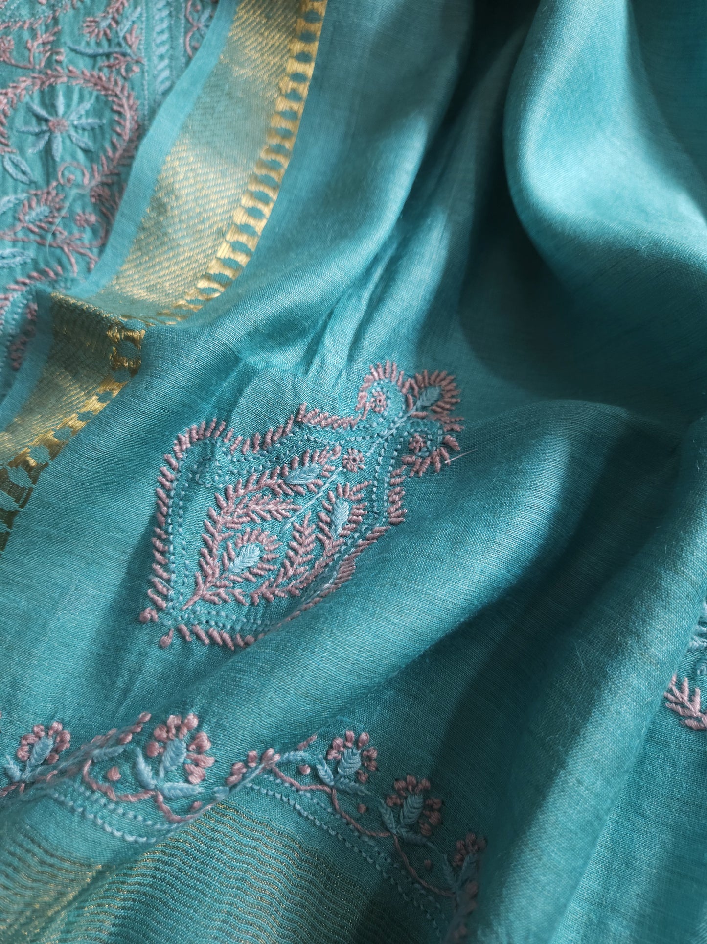 Moonga Silk 2-Piece Set (Dusty Teal)