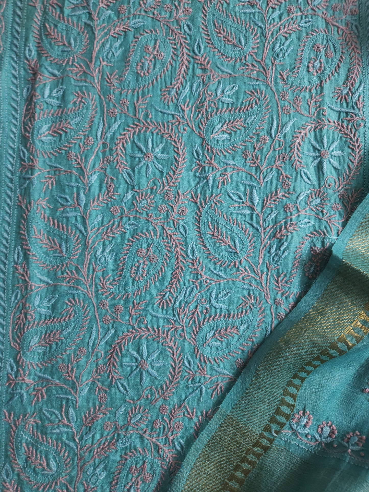 Moonga Silk 2-Piece Set (Dusty Teal)