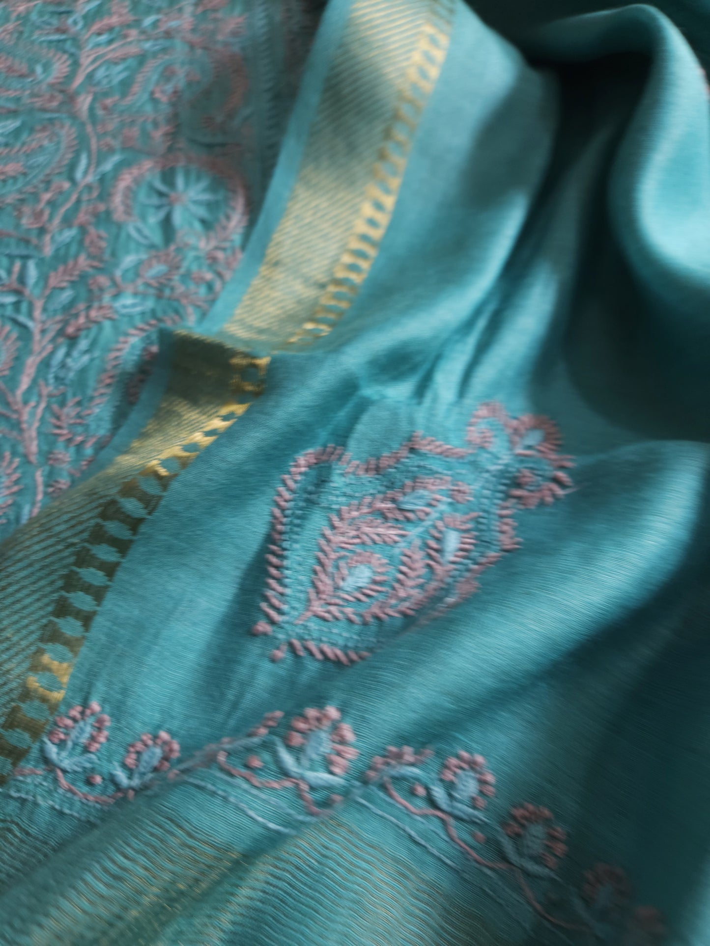 Moonga Silk 2-Piece Set (Dusty Teal)