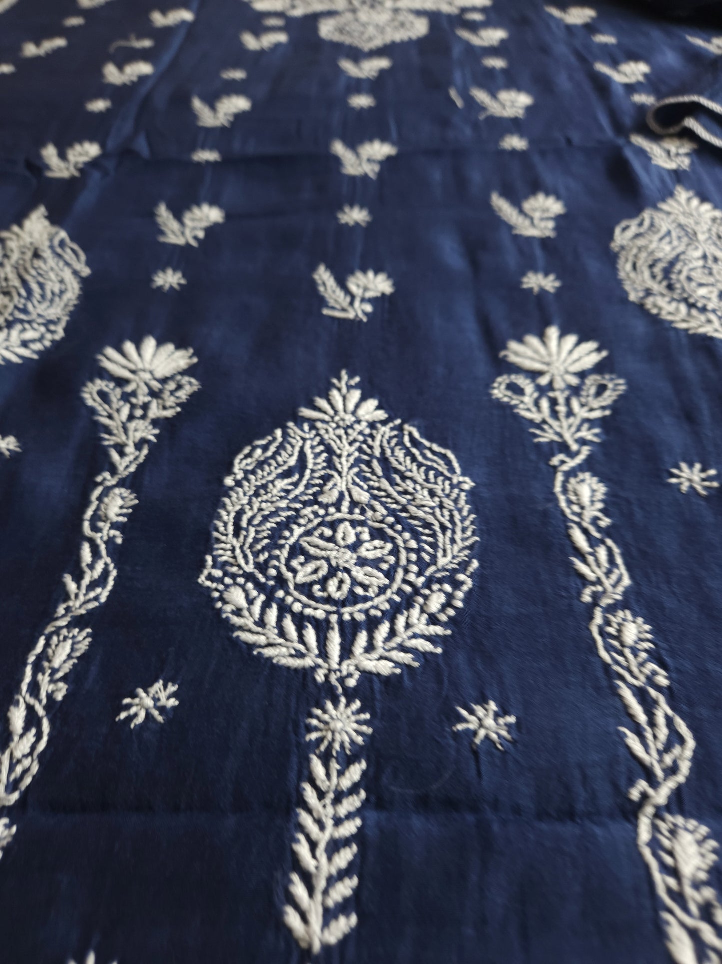 Malmal Chanderi 2-Piece Set (Nile Blue)