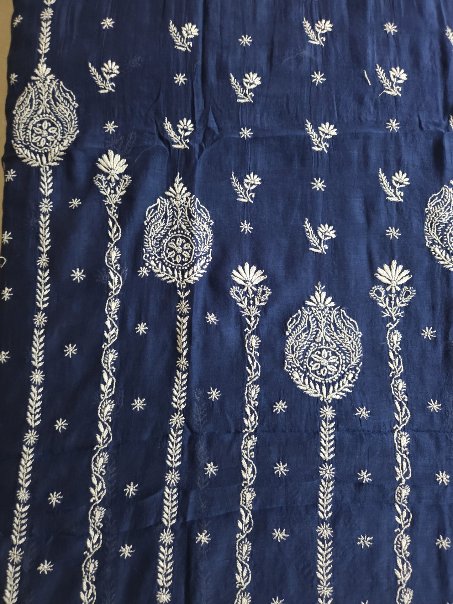 Malmal Chanderi 2-Piece Set (Nile Blue)