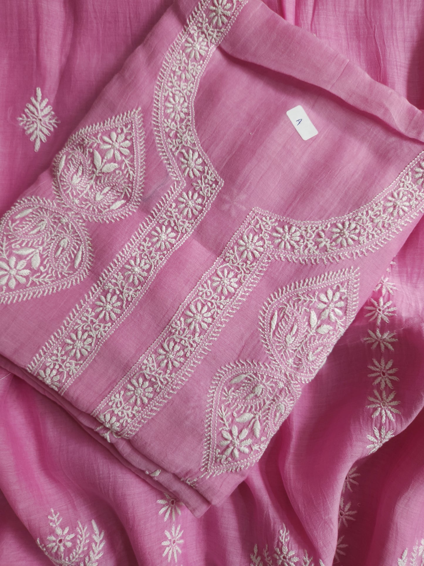 Malmal Chanderi 2-Piece Set (Pink)