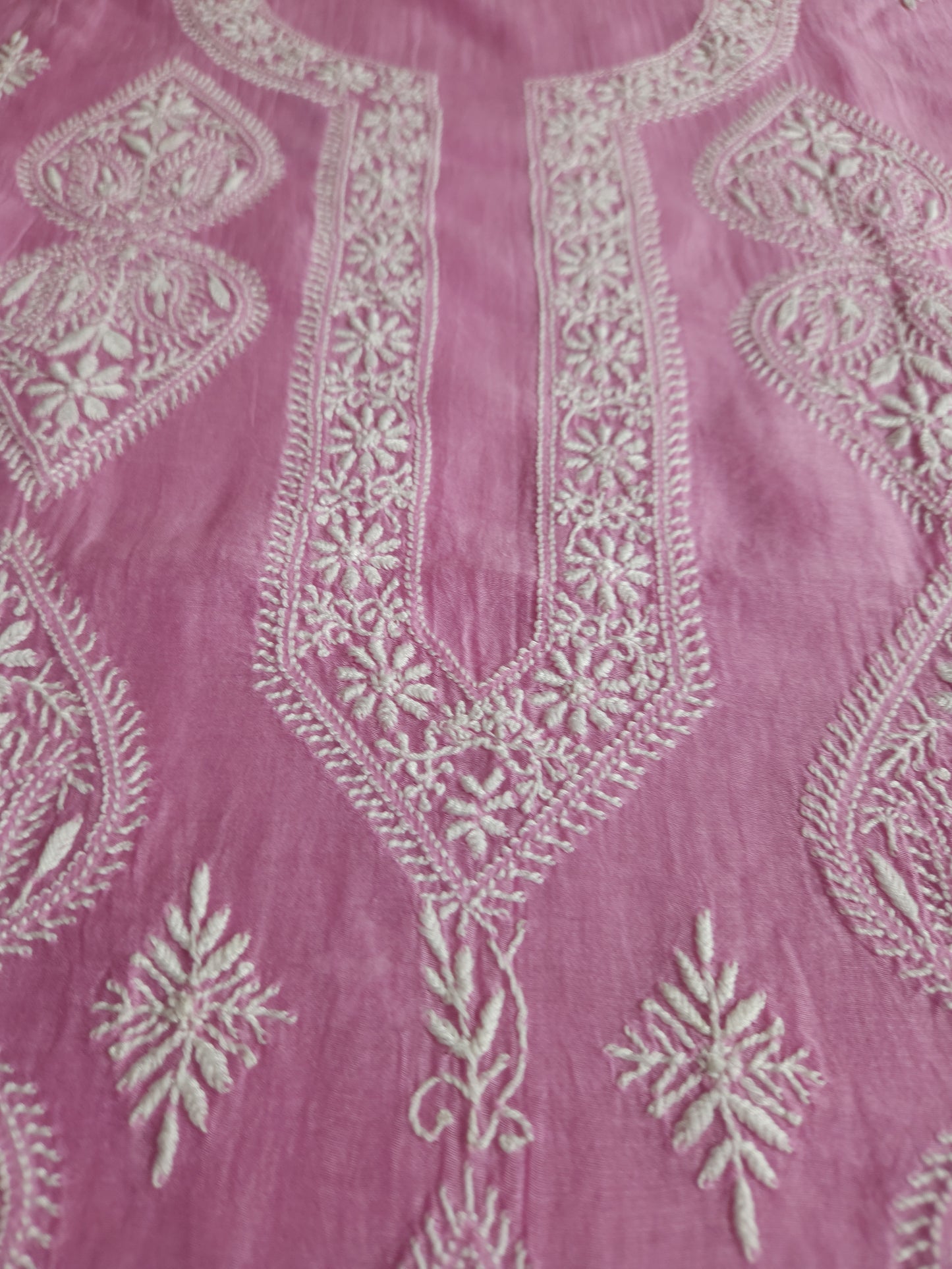 Malmal Chanderi 2-Piece Set (Pink)