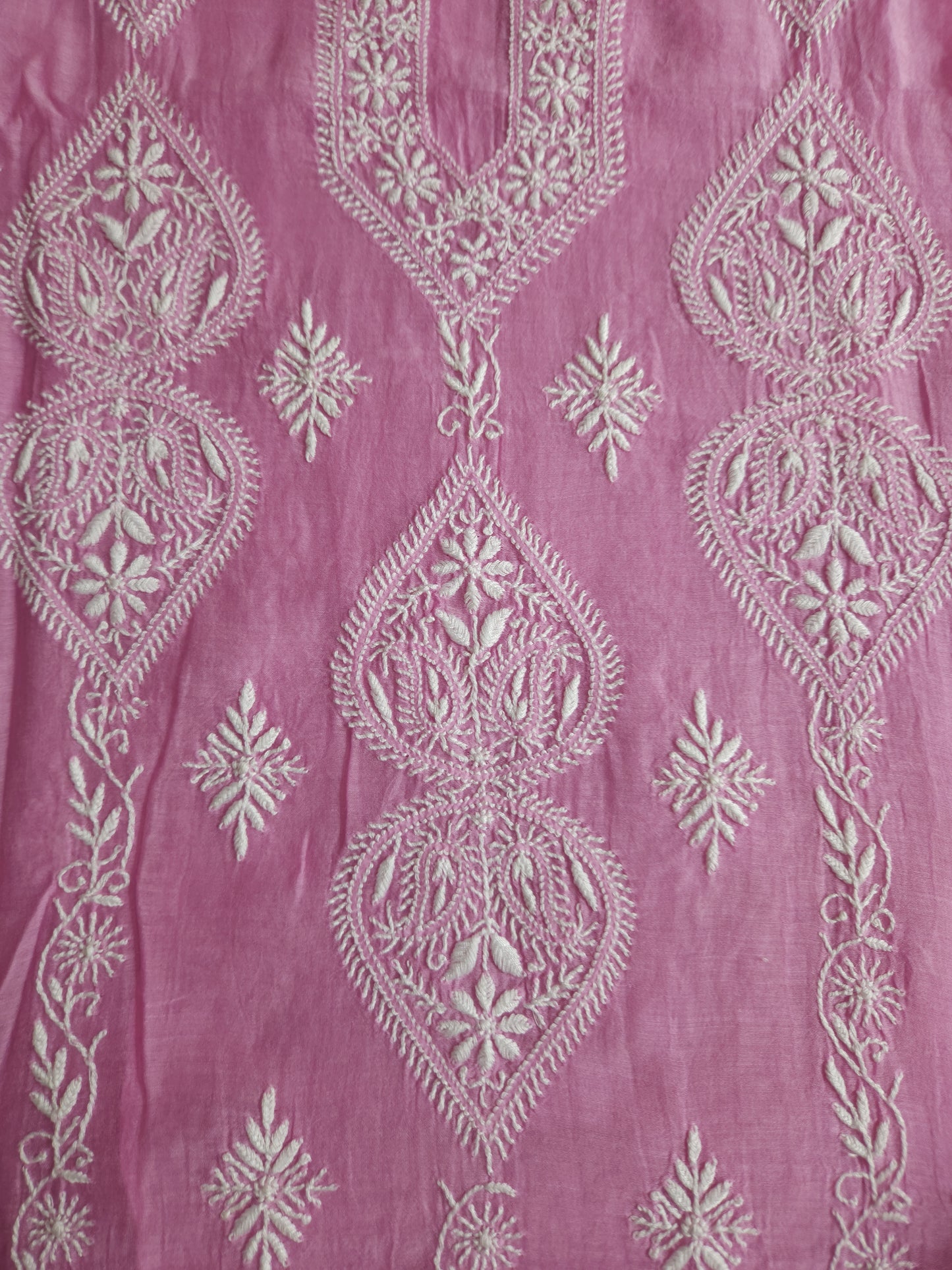 Malmal Chanderi 2-Piece Set (Pink)