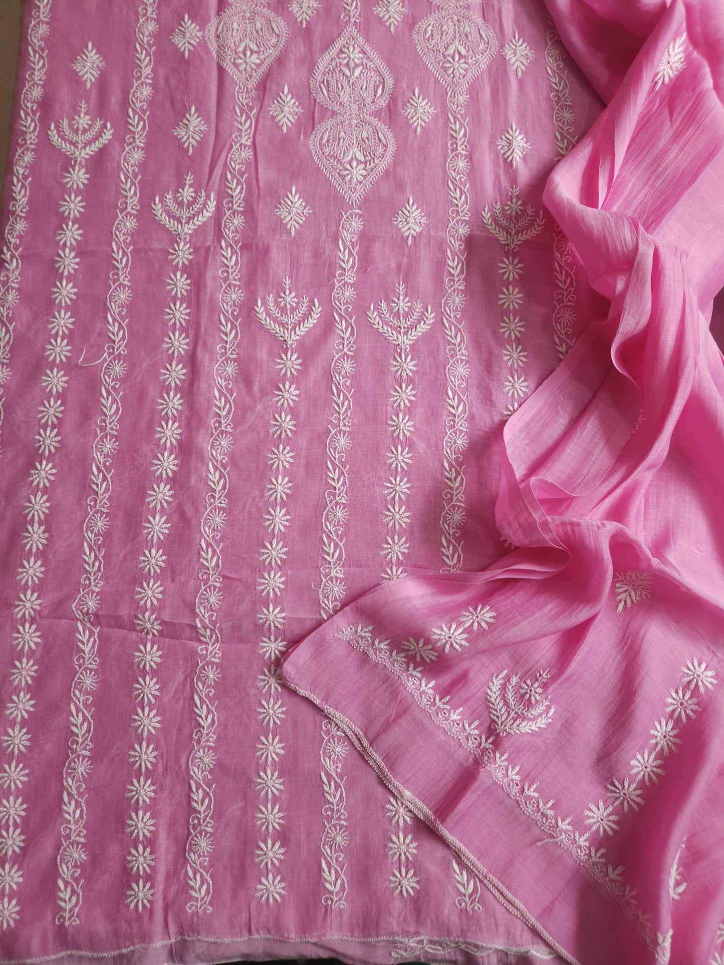 Malmal Chanderi 2-Piece Set (Pink)