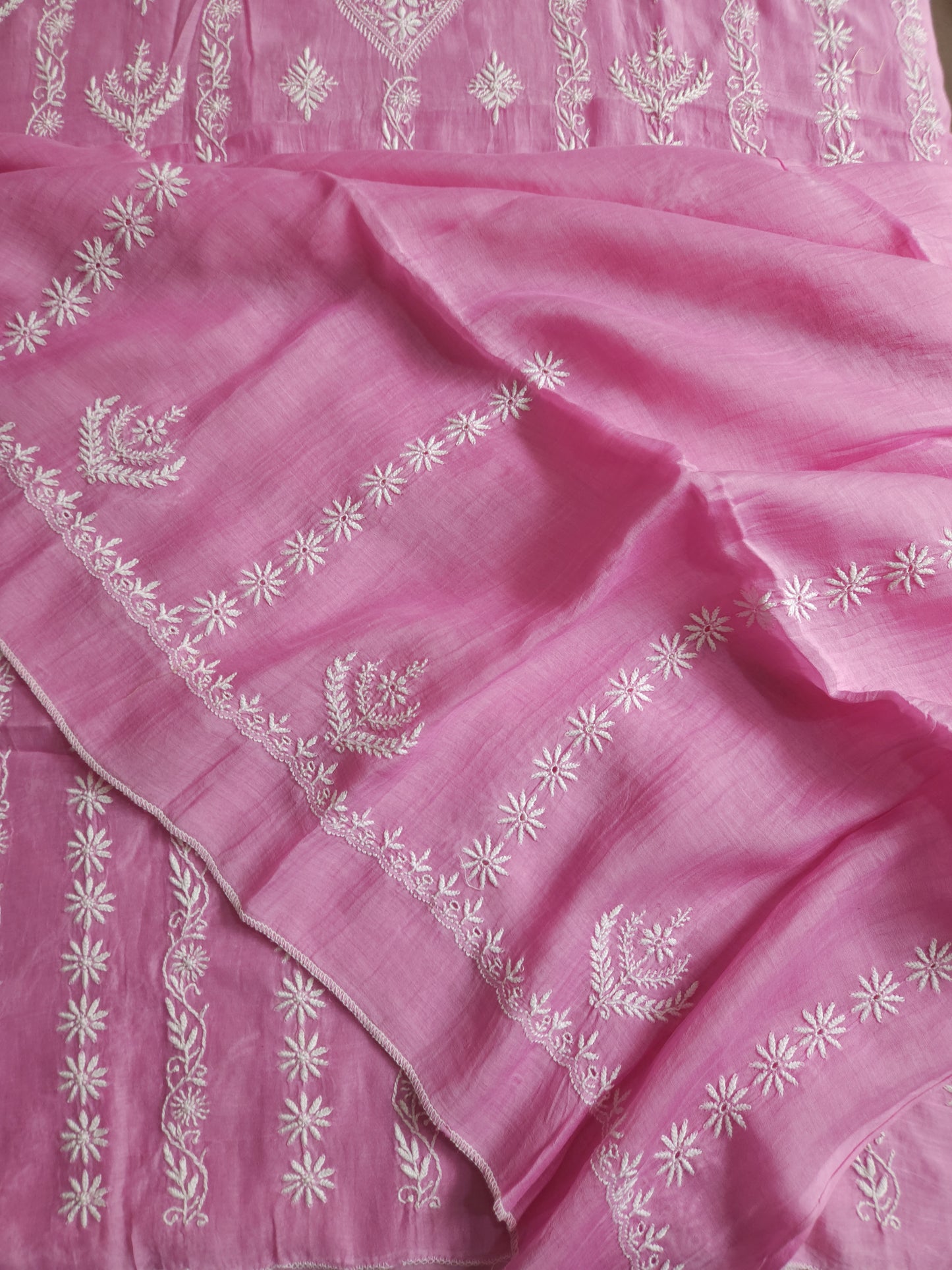 Malmal Chanderi 2-Piece Set (Pink)