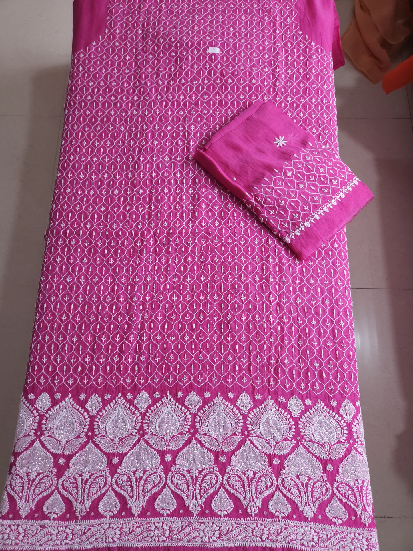 Malmal Chanderi 2-Piece Set (Pink)