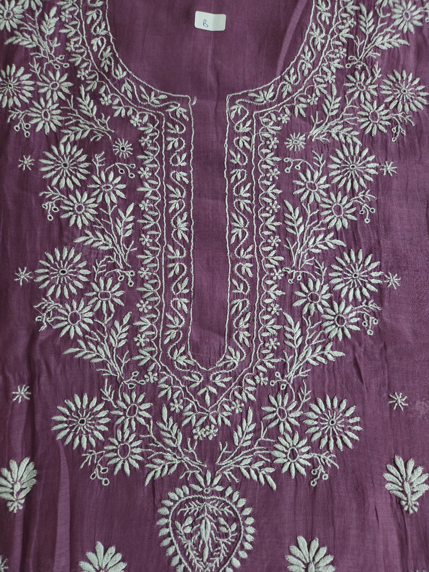 Malmal Chanderi 2-Piece Set (Muted Purple)