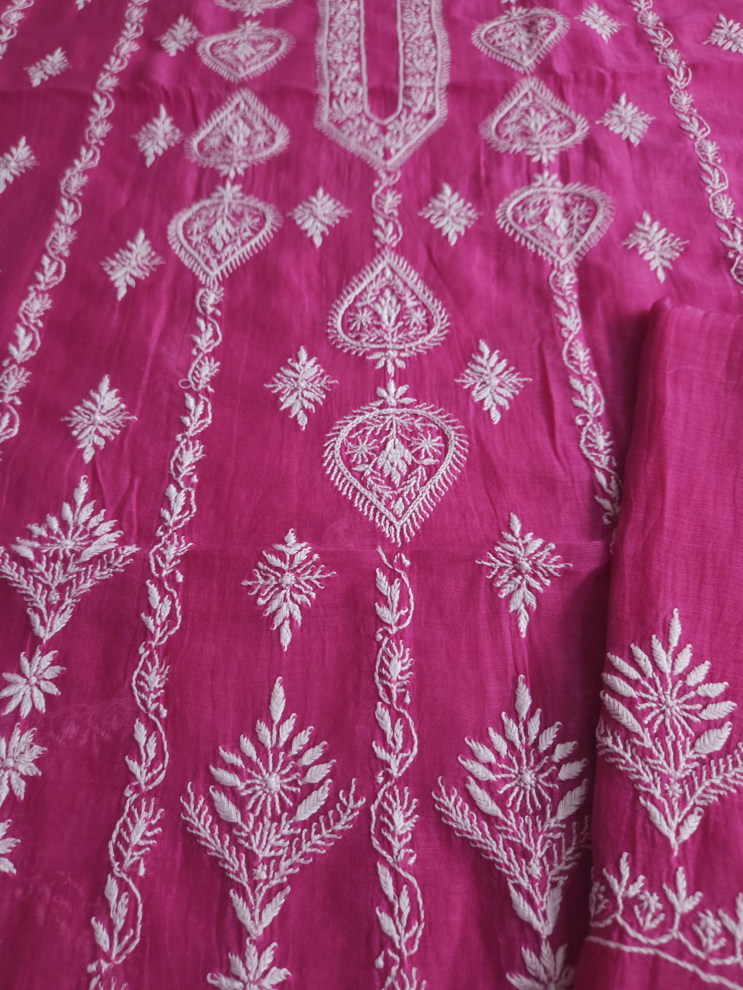 Malmal Chanderi 2-Piece Set (Pink)