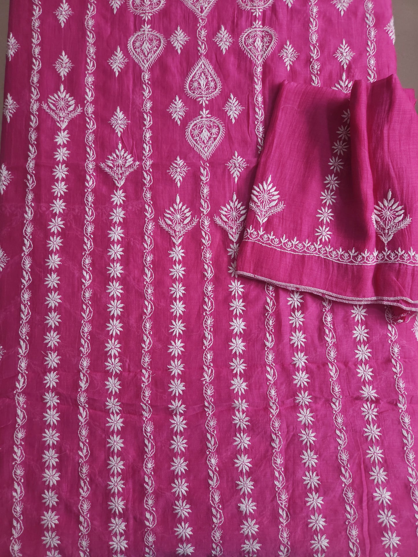 Malmal Chanderi 2-Piece Set (Pink)