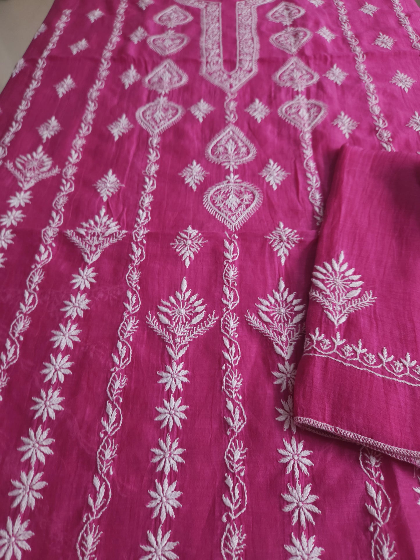 Malmal Chanderi 2-Piece Set (Pink)