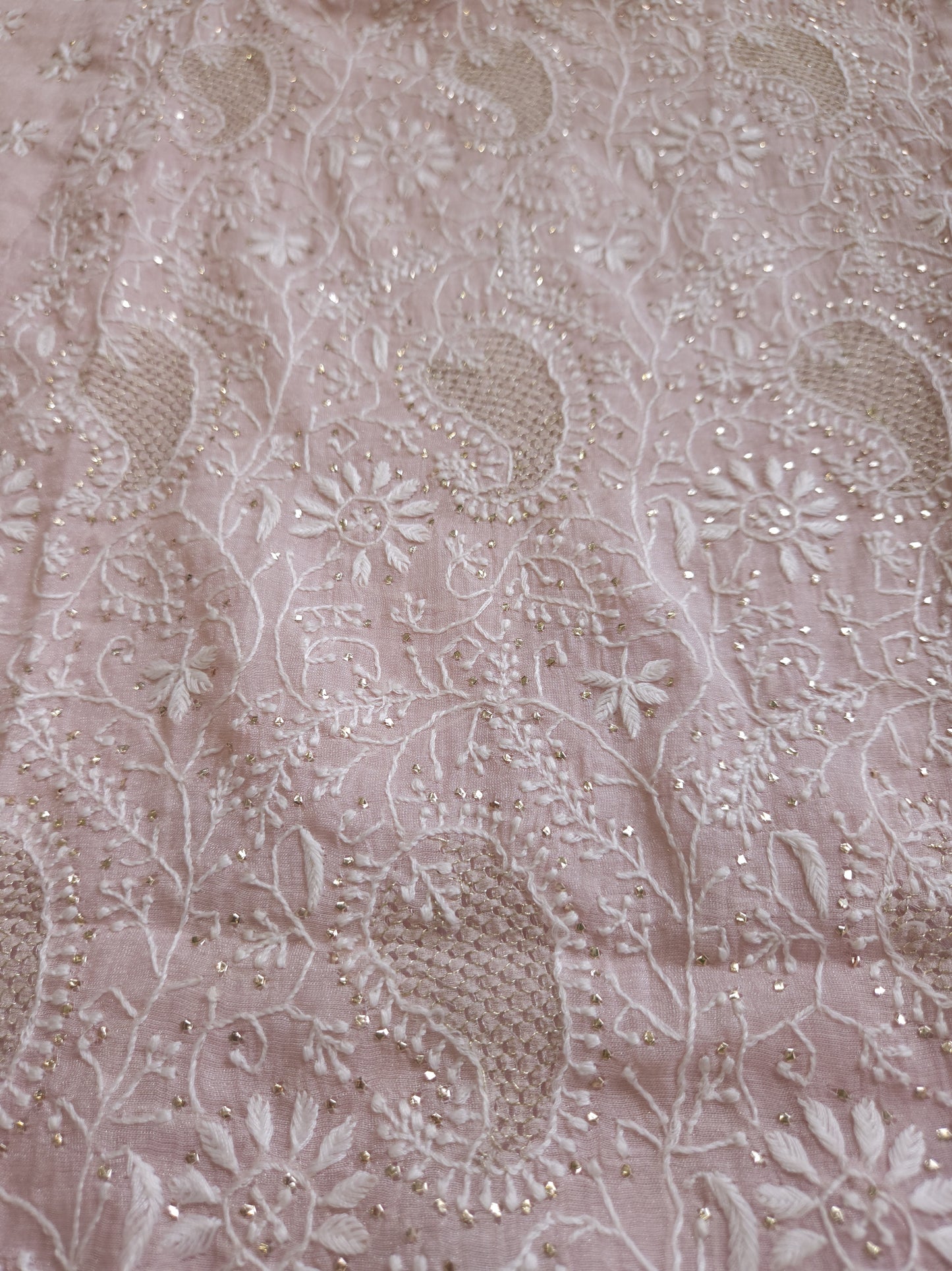 Pure Zari Tissue 2-Piece Set (Blush Pink)