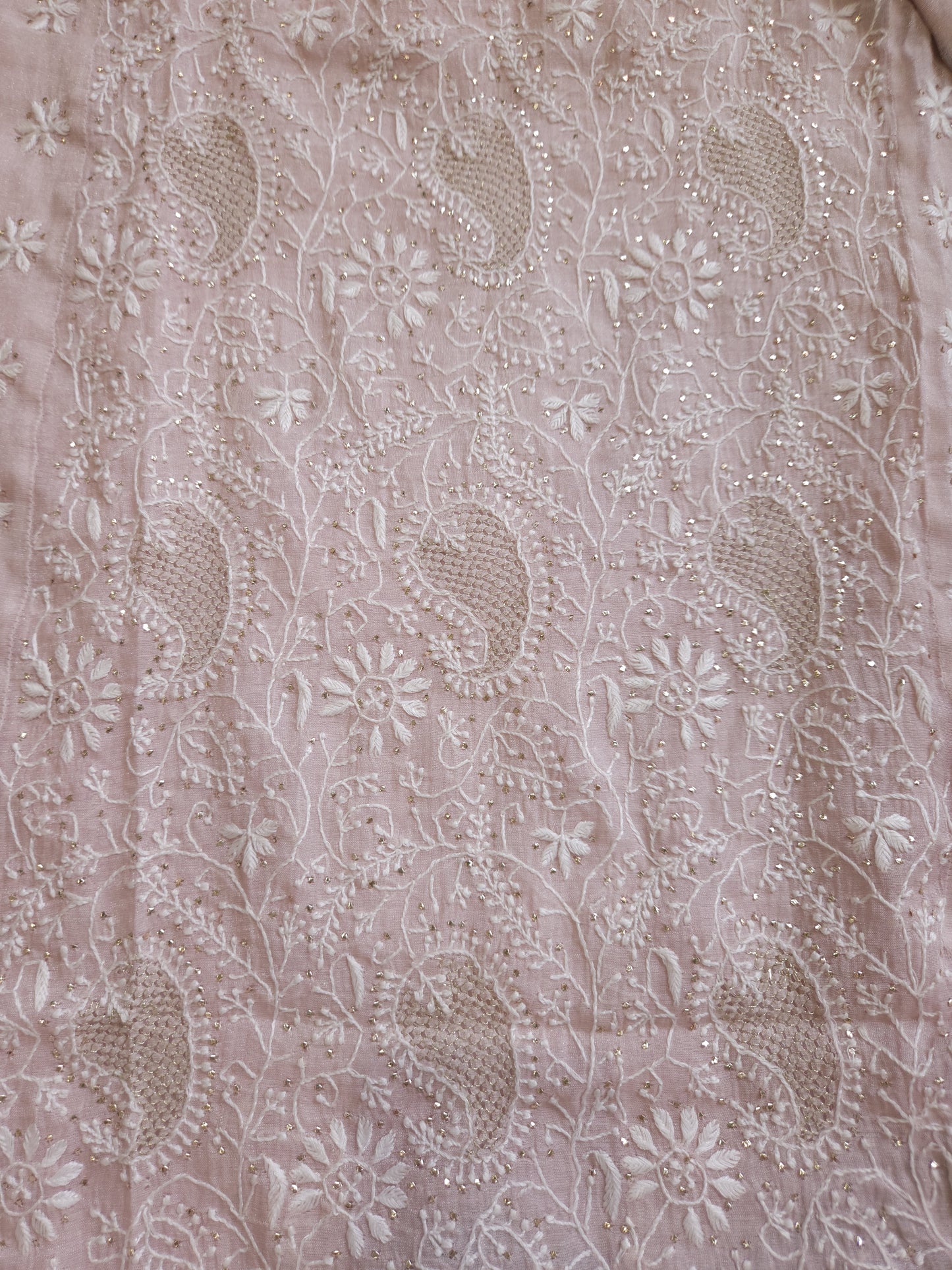 Pure Zari Tissue 2-Piece Set (Blush Pink)