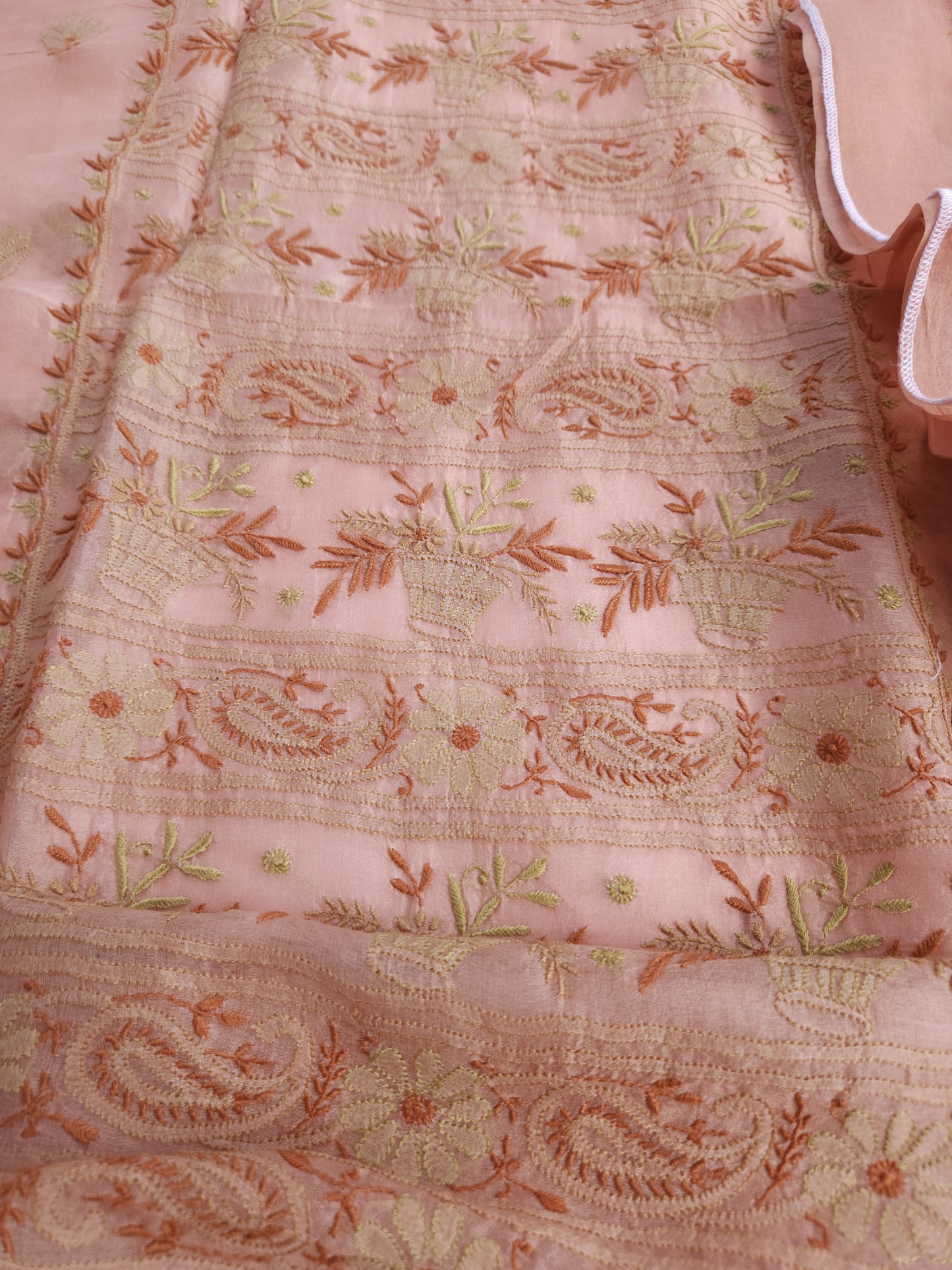 Organza Silk 2-Piece Set (Dark Hazelnut) (PS020)