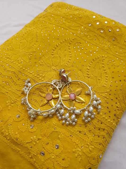 Viscose Georgette 3-Piece Suit Set(PS002)