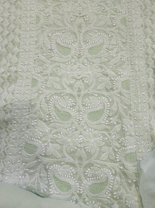 Cotton 3-Piece Suit (Light Sage Green) (PS057)