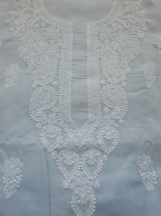 Cotton 3-Piece Suit (Ice Blue) (PS054)