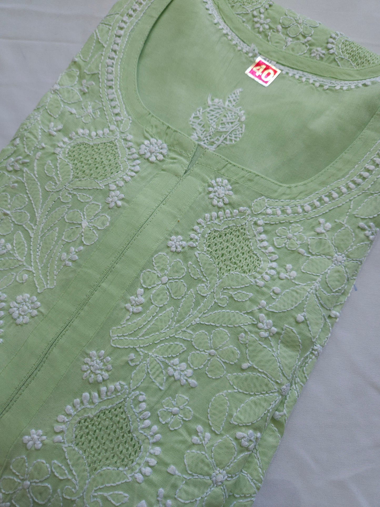 Cotton Voil Full Jaal Hand Jaali Kurti