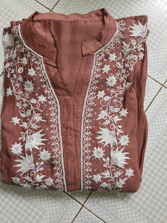 2Piece American Chanderi Coord Set PSC043