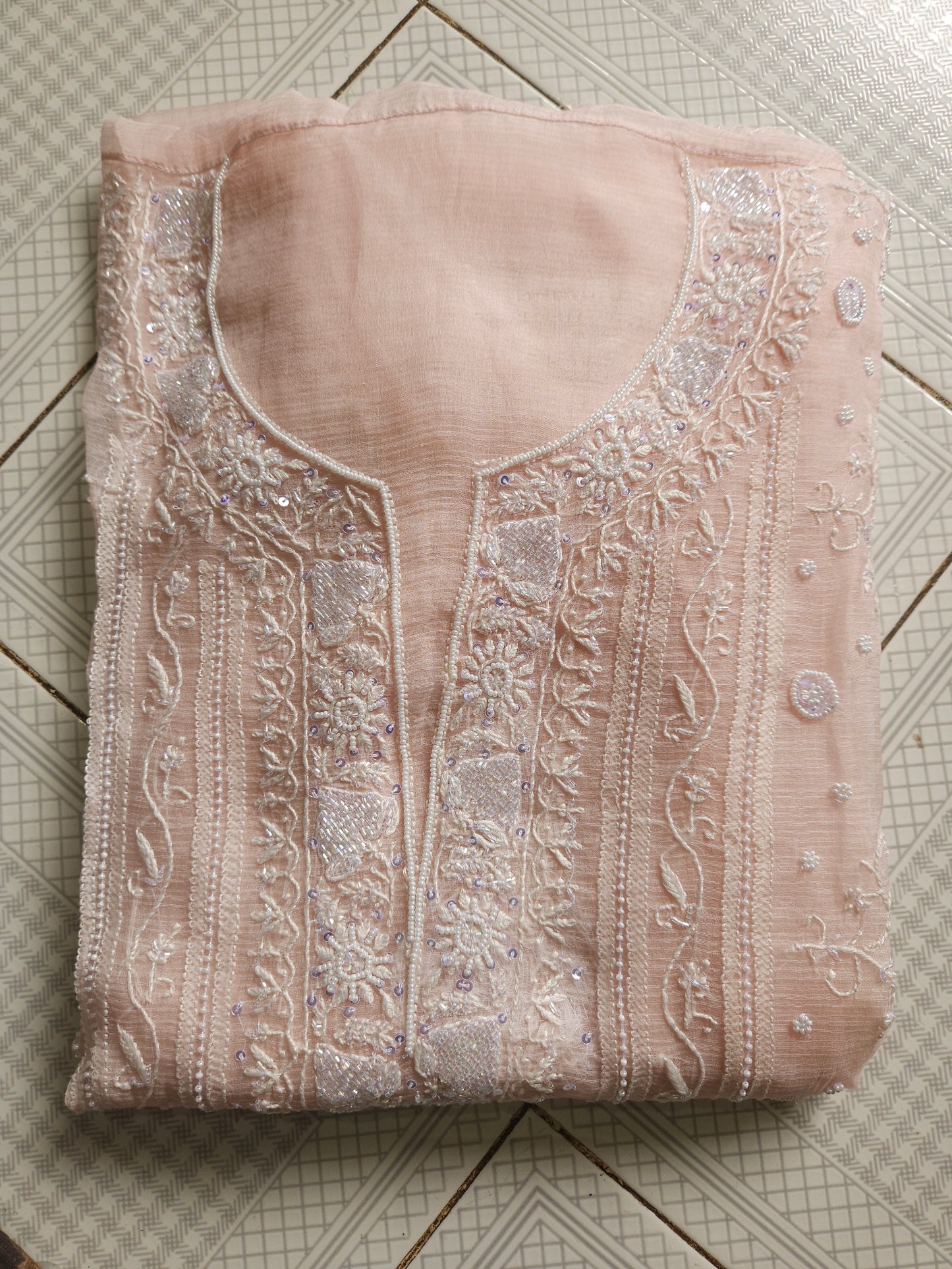 2Piece Pure Organza Soft Suit PSC038